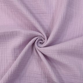 Muślin double gauze soft lilac ORGANIC