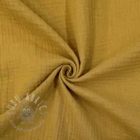 Muślin double gauze dark ochre