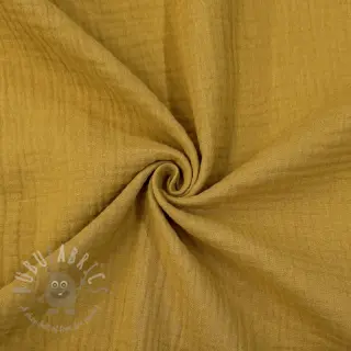 Muślin double gauze dark ochre