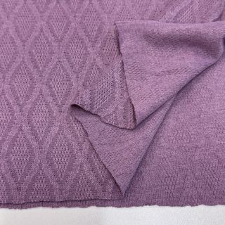 Dzianina swetrowa jacquard Diamond lavender