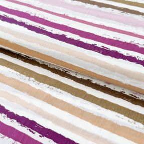 Bawełniana tkanina Big stripes Snoozy old pink