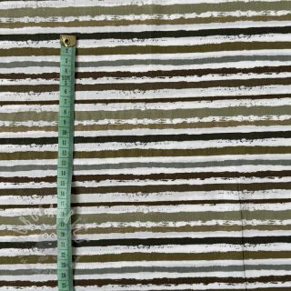 Bawełniana tkanina Small stripes Snoozy taupe