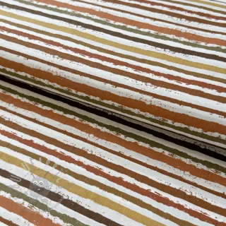 Bawełniana tkanina Small stripes Snoozy brick