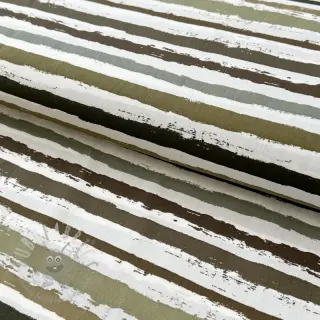 Bawełniana tkanina Big stripes Snoozy taupe