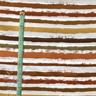 Bawełniana tkanina Big stripes Snoozy brick