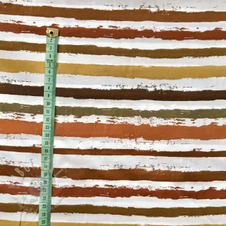Bawełniana tkanina Big stripes Snoozy brick