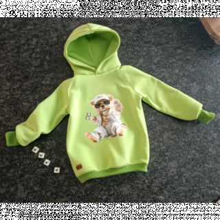 Dresówka drapana JOGGING olive