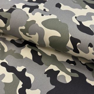 JEANS DENIM STRETCH Camouflage grey