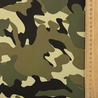 JEANS DENIM STRETCH Camouflage camo green