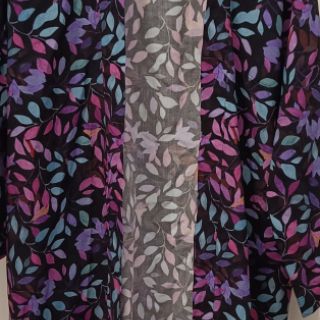 Wiskoza RADIANCE Barbara black digital print