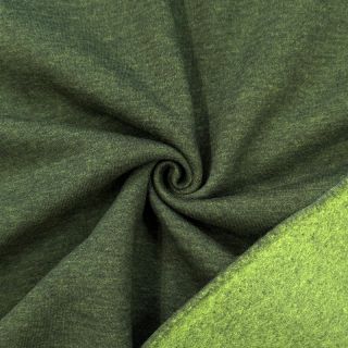 Dresówka drapana MELANGE bottle green