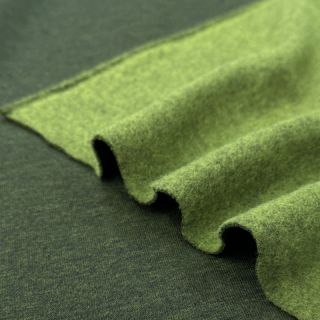 Dresówka drapana MELANGE bottle green