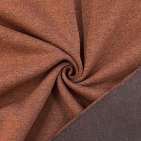 Dresówka drapana MELANGE brick