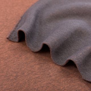 Dresówka drapana MELANGE brick