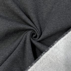 Dresówka drapana MELANGE dark grey