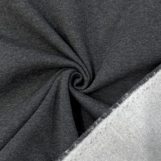 Dresówka drapana MELANGE dark grey