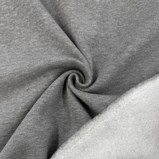 Dresówka drapana MELANGE middle grey