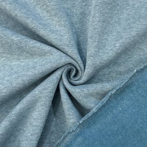 Dresówka drapana MELANGE old blue