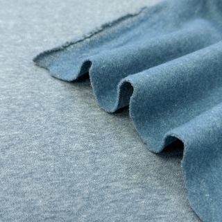 Dresówka drapana MELANGE old blue