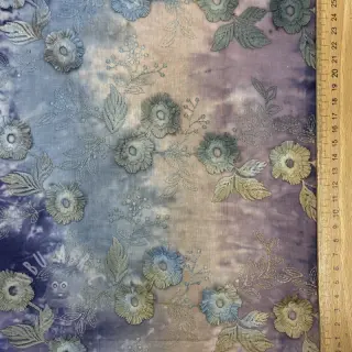 Bawełniana tkanina TIE DYE EMBROIDERY Poppy design T