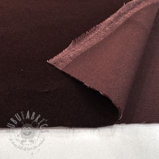 Tkanina aksamit VELVET LIGHT reddish brown