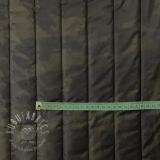 Tkanina pikowana Camouflage army green