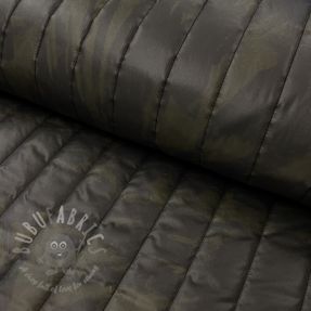 Tkanina pikowana Camouflage army green