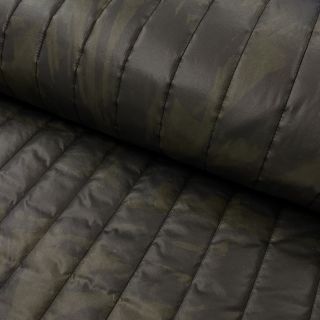 Tkanina pikowana Camouflage army green