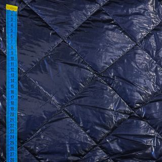 Pikowana tkanina Shine dark navy