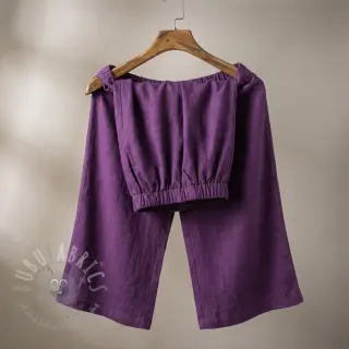 Len enzymatycznie prany dark purple