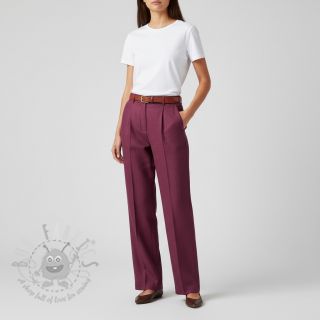 Len enzymatycznie prany wine red