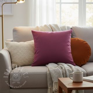 Len enzymatycznie prany wine red