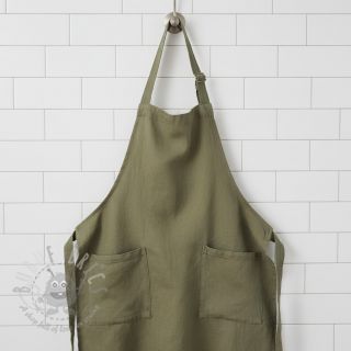 Len enzymatycznie prany dark moss green