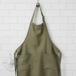 Len enzymatycznie prany dark moss green
