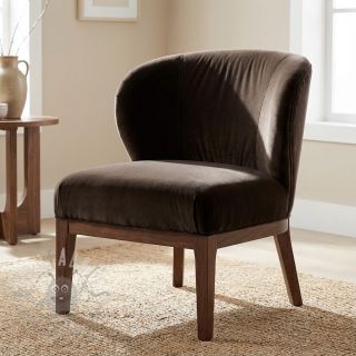 Tkanina aksamit VELVET LIGHT wood brown