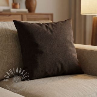 Tkanina aksamit VELVET LIGHT dark coffee