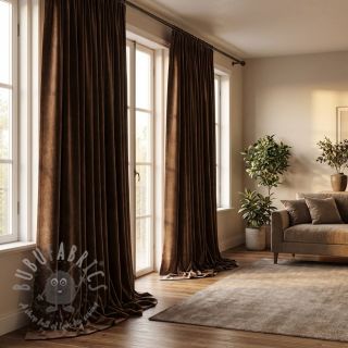 Tkanina aksamit VELVET PREMIUM chocolate