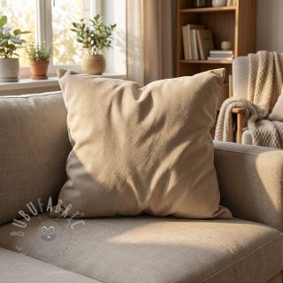 Tkanina aksamit VELVET LIGHT dark beige