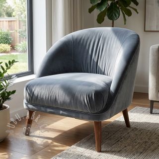 Tkanina aksamit VELVET PREMIUM blue grey