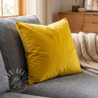 Tkanina aksamit VELVET LIGHT ochre