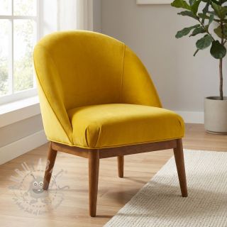 Tkanina aksamit VELVET LIGHT ochre