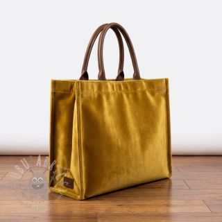 Tkanina aksamit VELVET PREMIUM mustard