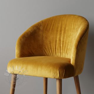 Tkanina aksamit VELVET PREMIUM mustard