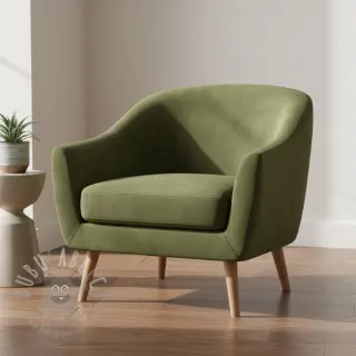Tkanina aksamit VELVET PREMIUM khaki