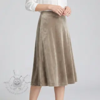 Tkanina elastyczny aksamit VELVET STRETCH taupe