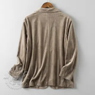 Tkanina elastyczny aksamit VELVET STRETCH taupe