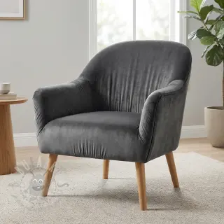 Tkanina elastyczny aksamit VELVET STRETCH dark grey