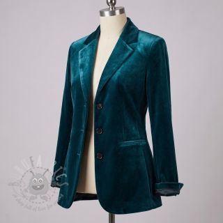 Tkanina elastyczny aksamit VELVET STRETCH petrol