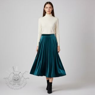 Tkanina elastyczny aksamit VELVET STRETCH petrol