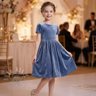 Tkanina elastyczny aksamit VELVET STRETCH blue